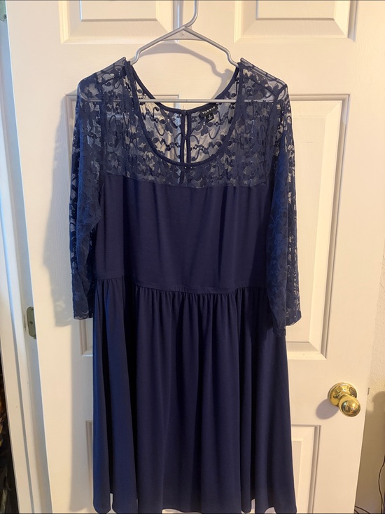 torrid Dresses & Skirts - torrid Navy Lace Fit & Flare Dress